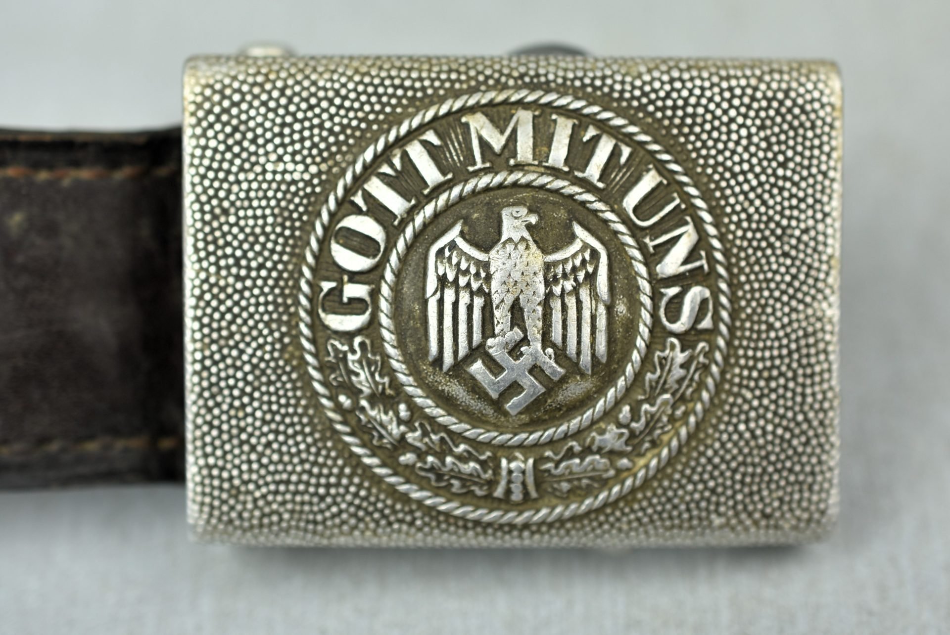Army (Heer) aluminum belt buckle by E. Schneider 1938 — image 2