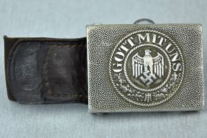 Army (Heer) aluminum belt buckle by E. Schneider 1938