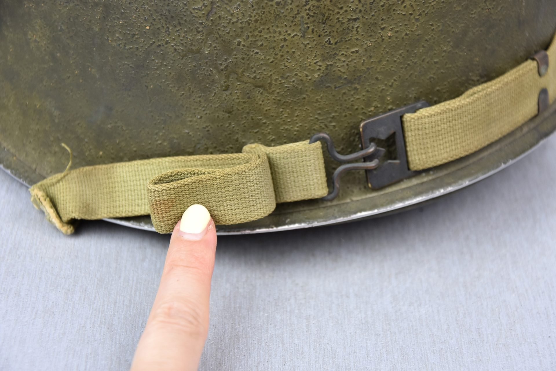 WW2 M1 Polish Airforce american steel helmet with Westinghouse liner — image 9