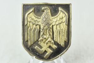 Early army (Heer) tropical pith helmet decal shield