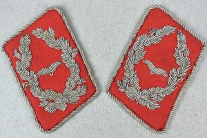 Luftwaffe 'Flak' officer collar tabs for Major