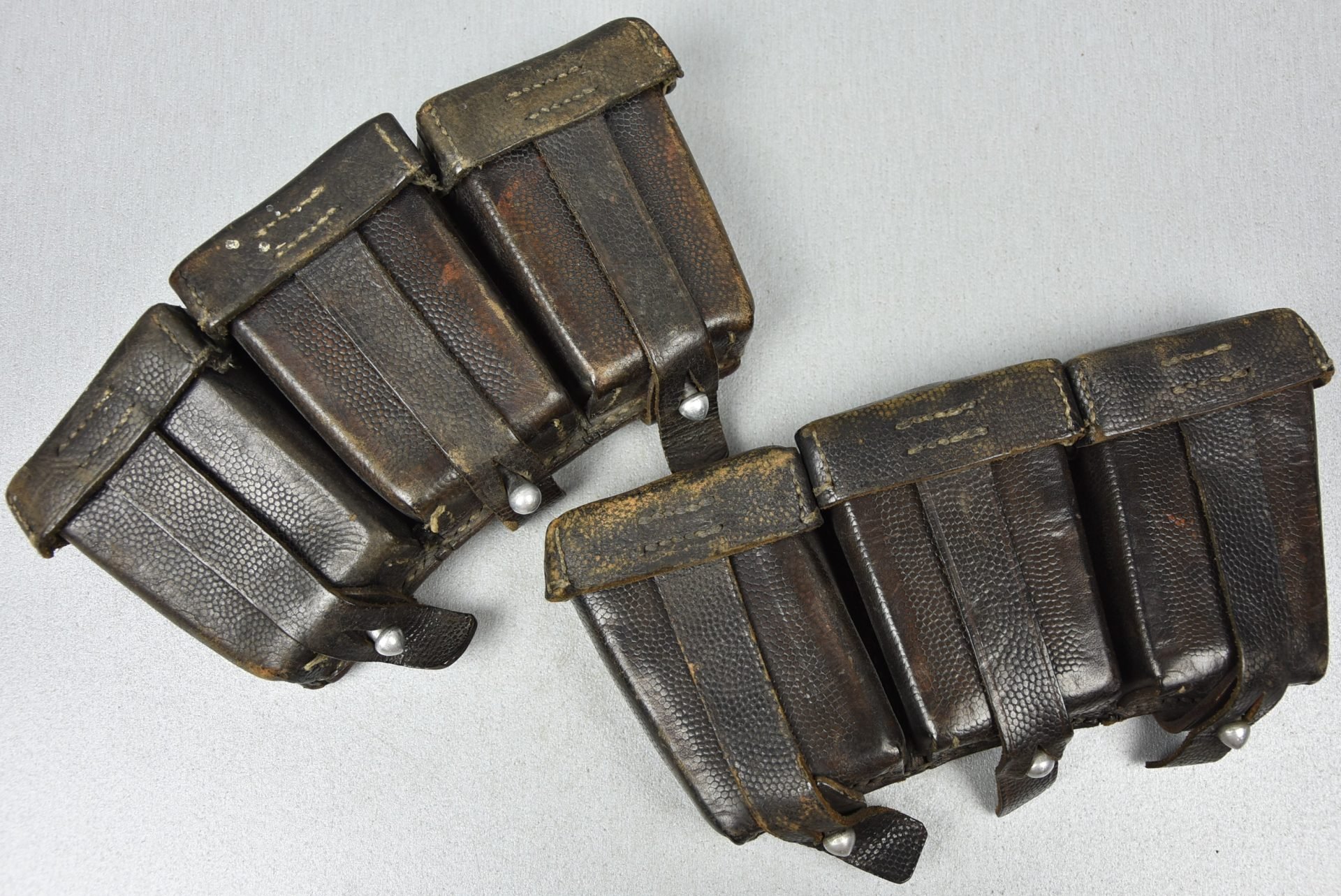 Matching Kriegsmarine K98 ammunition pouches by Offermann 1939 — image 2