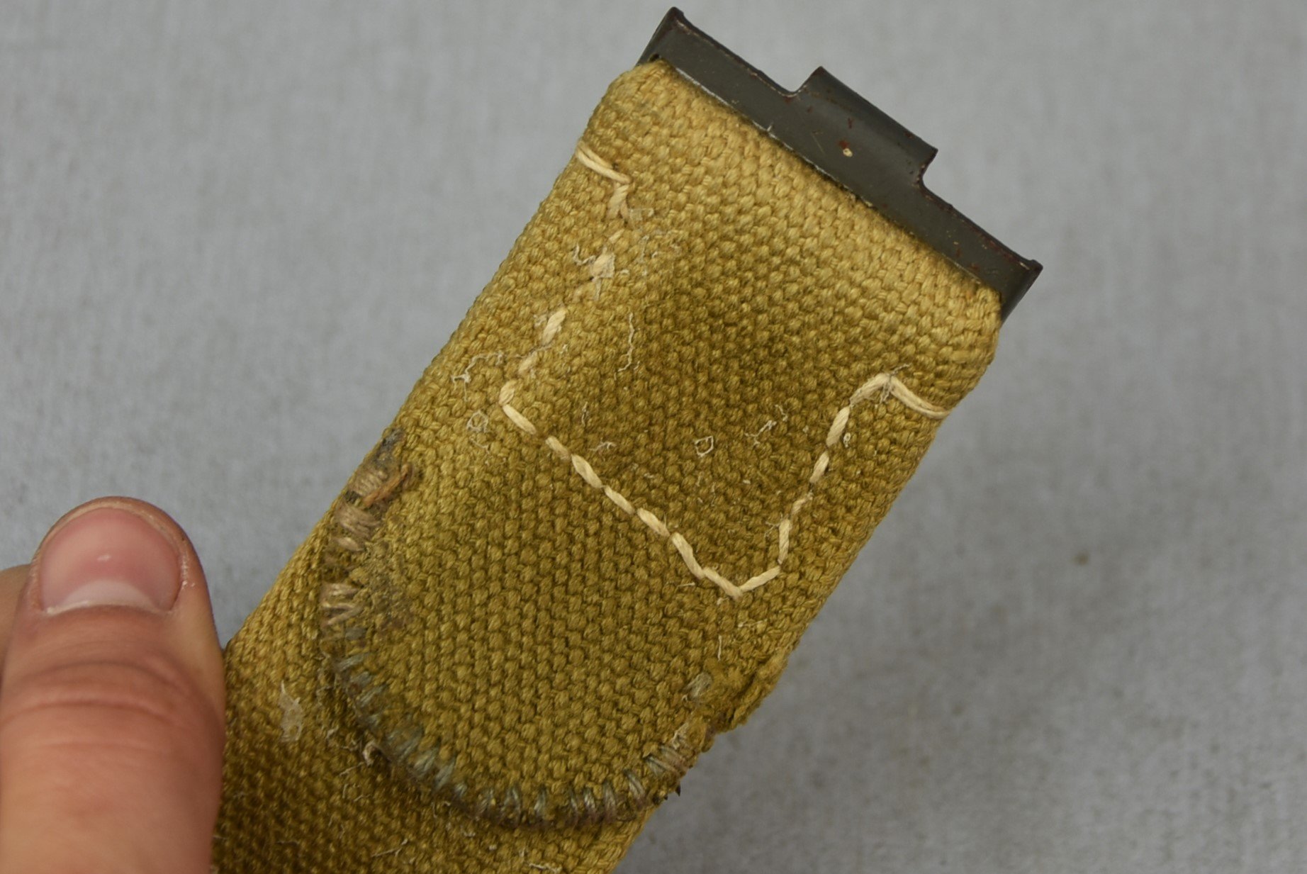 Wehrmacht 'Afrikakorps' tropical webbing belt with RBNr. — image 13