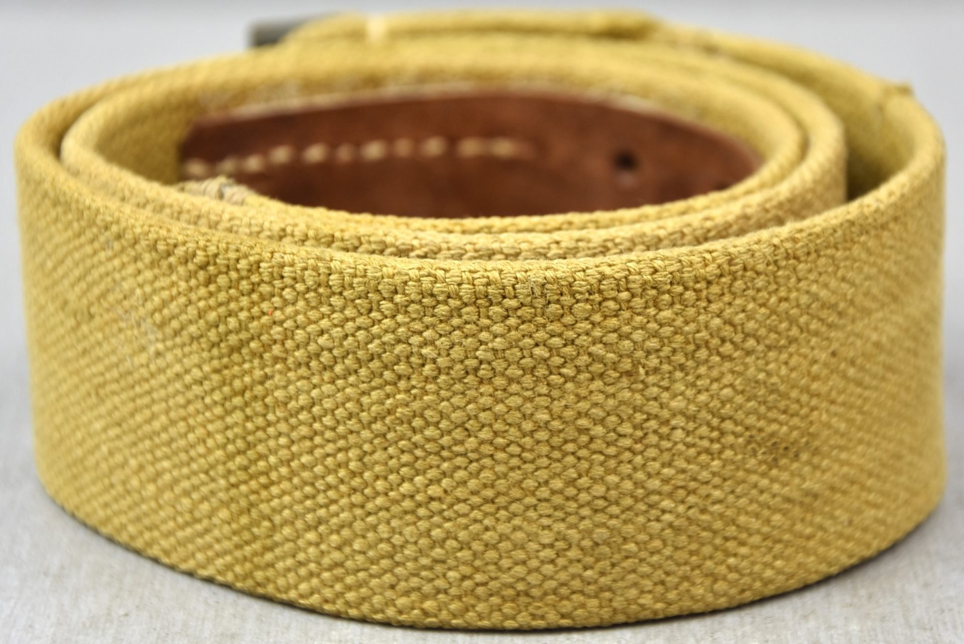 Wehrmacht 'Afrikakorps' tropical webbing belt with RBNr. — image 2