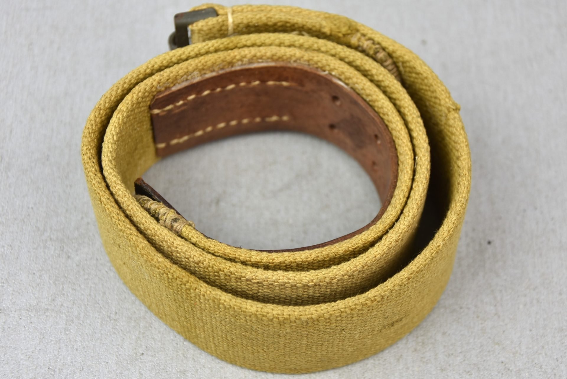 Wehrmacht 'Afrikakorps' tropical webbing belt with RBNr. — image 3