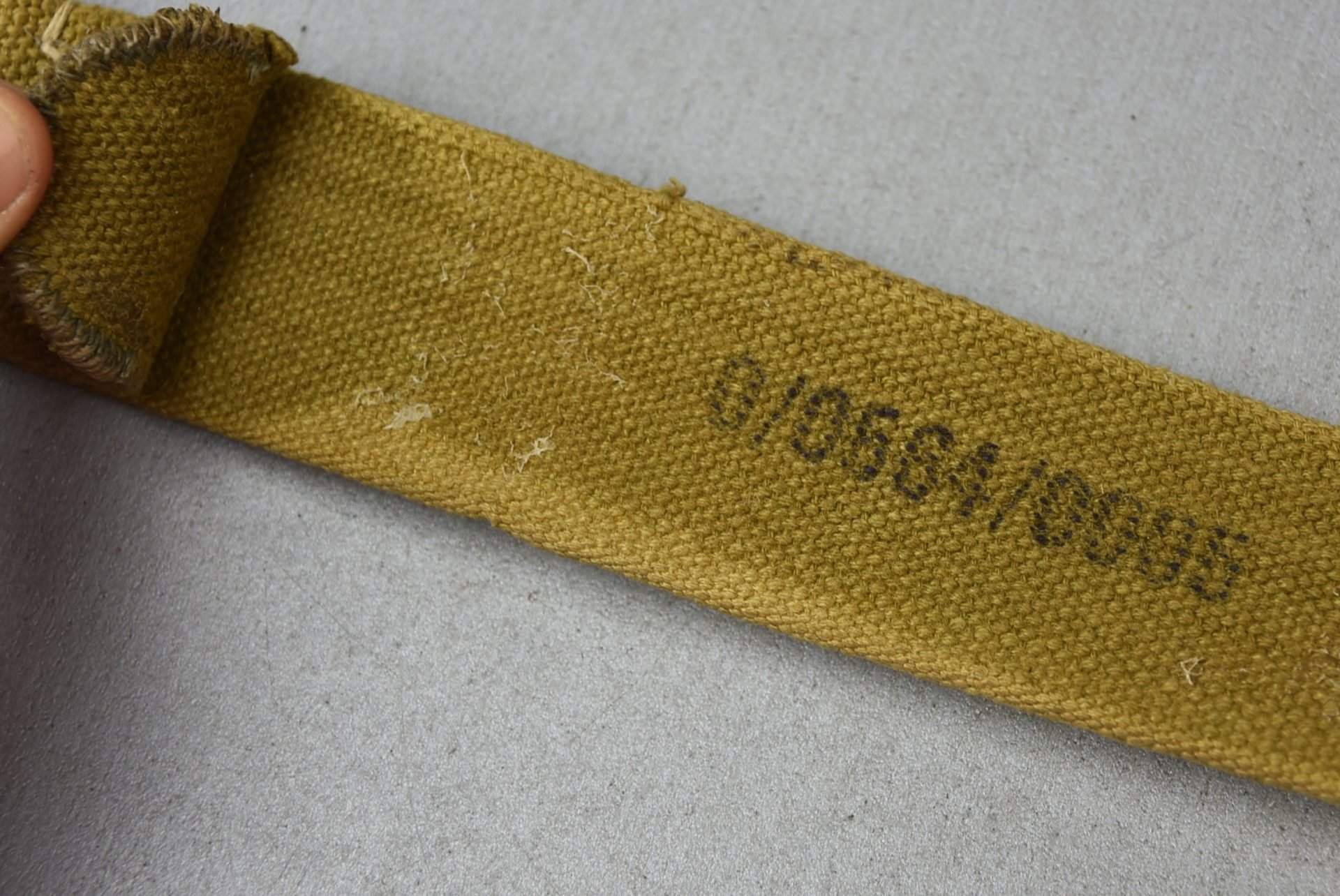 Wehrmacht 'Afrikakorps' tropical webbing belt with RBNr. — image 6