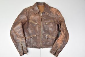 Luftwaffe officer leather pilot flight jacket