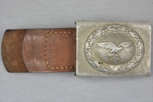 Luftwaffe alumium belt buckle by Dransfeld & Co 1938