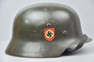 M35 Polizei double decal steel helmet NS66 1938