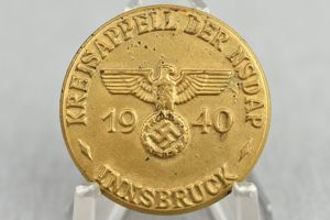 Third Reich tinnie 'Kriegsappell Der NSDAP Innsbruck' 1940