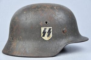 M40 Waffen-SS single decal steel helmet ET66