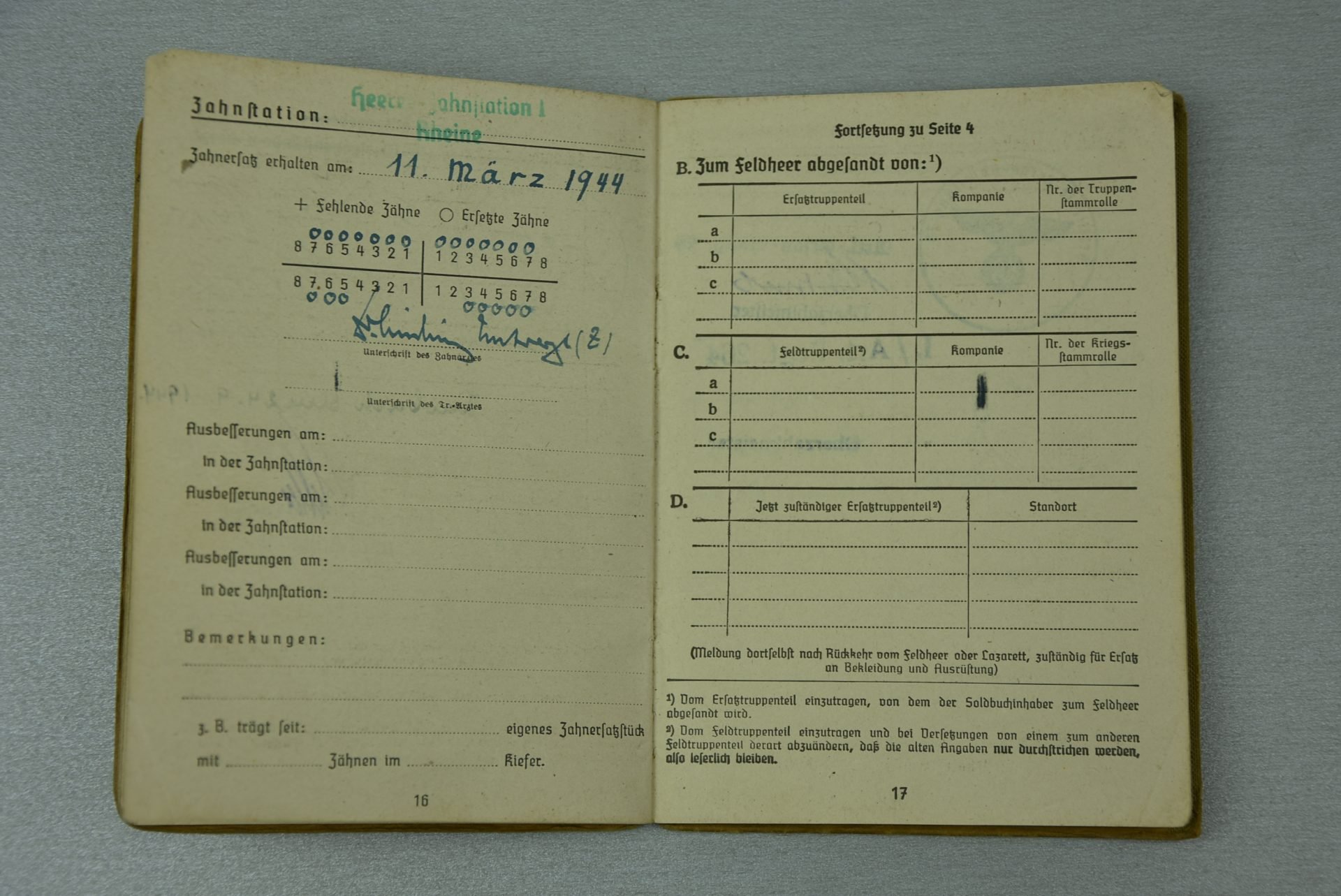 Army (Heer) Soldbuch Artillerie-Rgt 264 Croatia anti-partisan (Tito) fighting — image 13