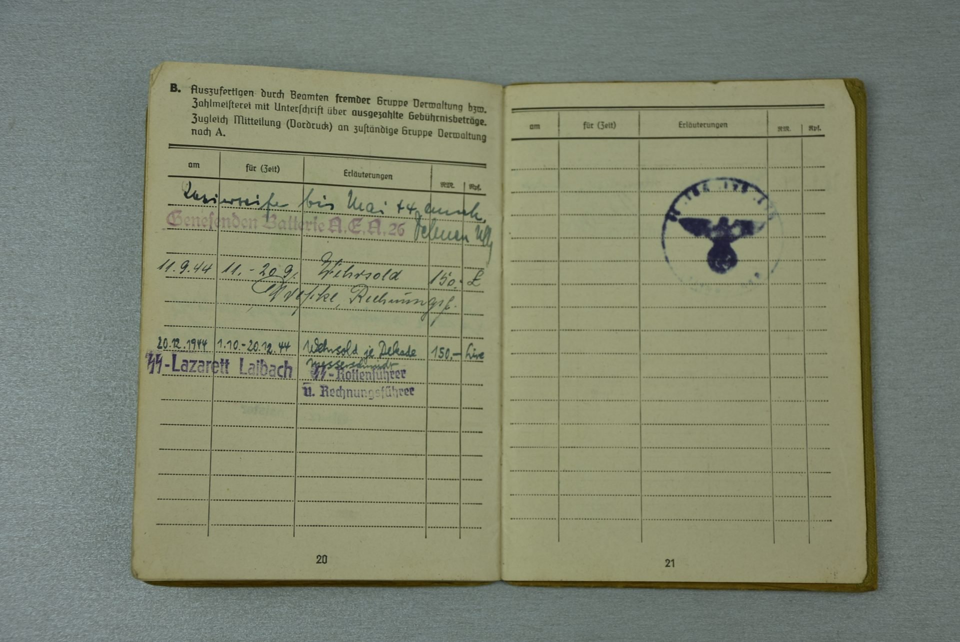 Army (Heer) Soldbuch Artillerie-Rgt 264 Croatia anti-partisan (Tito) fighting — image 15