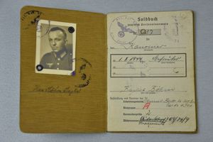 Army (Heer) Soldbuch Artillerie-Rgt 264 Croatia anti-partisan (Tito) fighting