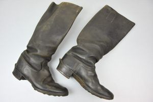 Wehrmacht/SS enlisted men high leather boots with hob nails