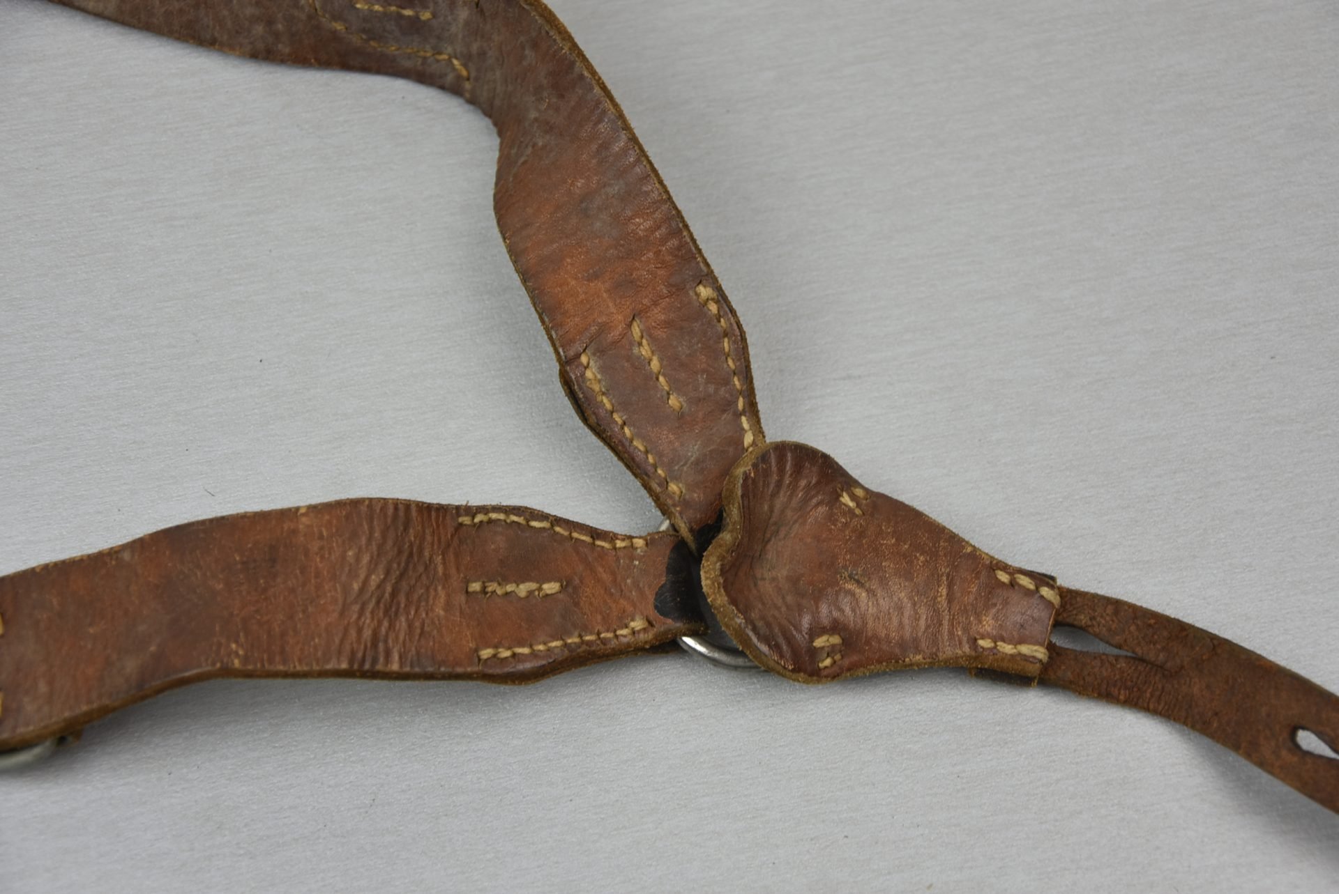 Wehrmacht leather Y-straps 'Koppeltragegestell' with RBNr. — image 8