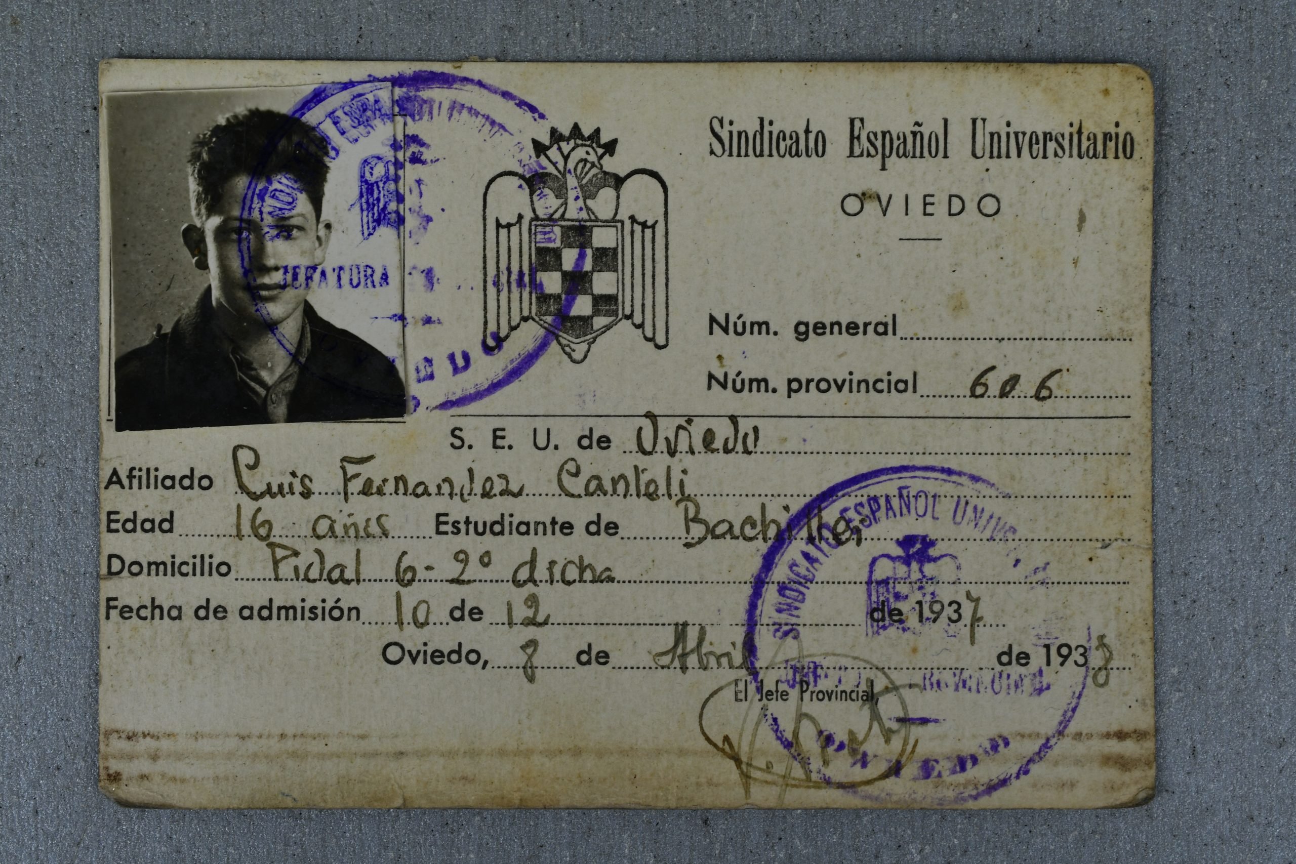 Spanish ID card 1938 — image 5