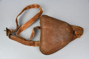 Japanese WW2 rubberized canvas jungle type 14 Nambu pistol holster …