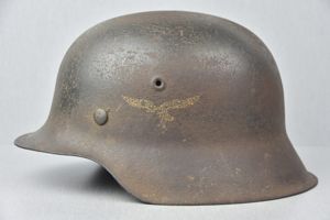 M42 Luftwaffe single decal steel helmet ET62