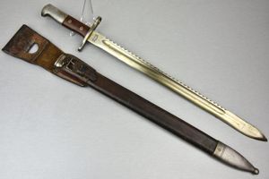 Swiss M1911 pioneer bayonet with sawtooth blade by Waffenfabrik Neuhausen