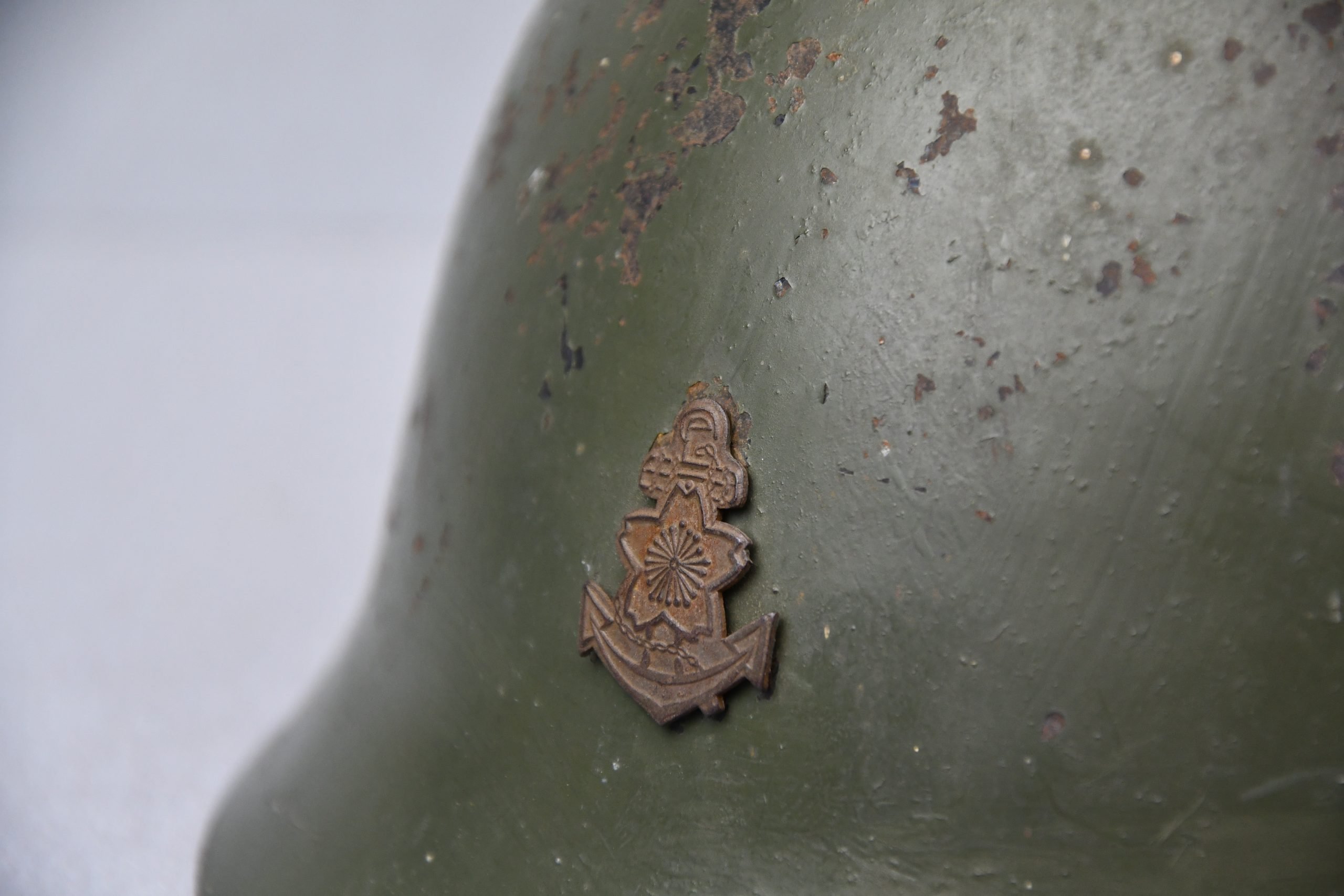 RARE WW2 Type 90 Japanese imperial navy landing forces steel helmet — image 4