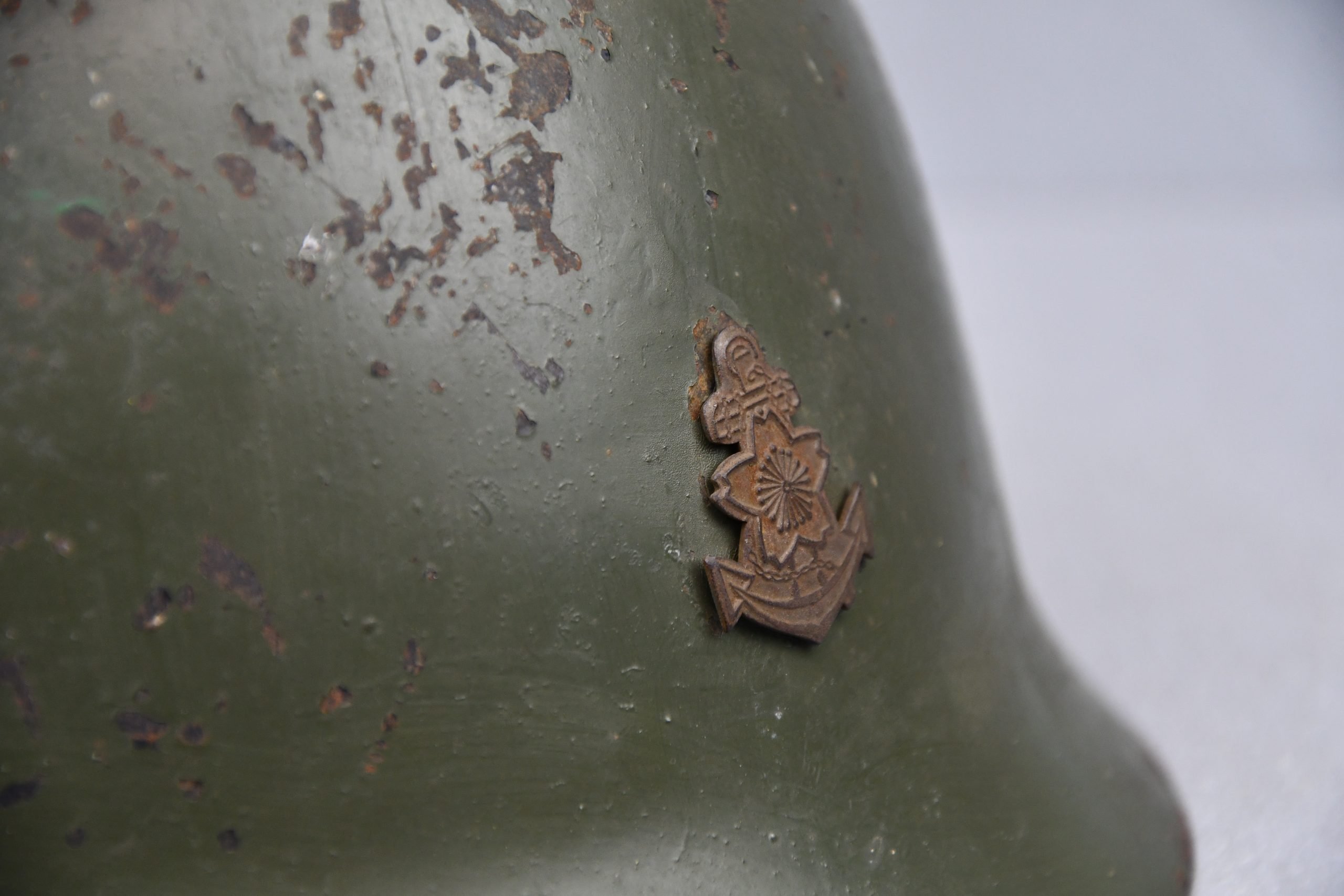 RARE WW2 Type 90 Japanese imperial navy landing forces steel helmet — image 5