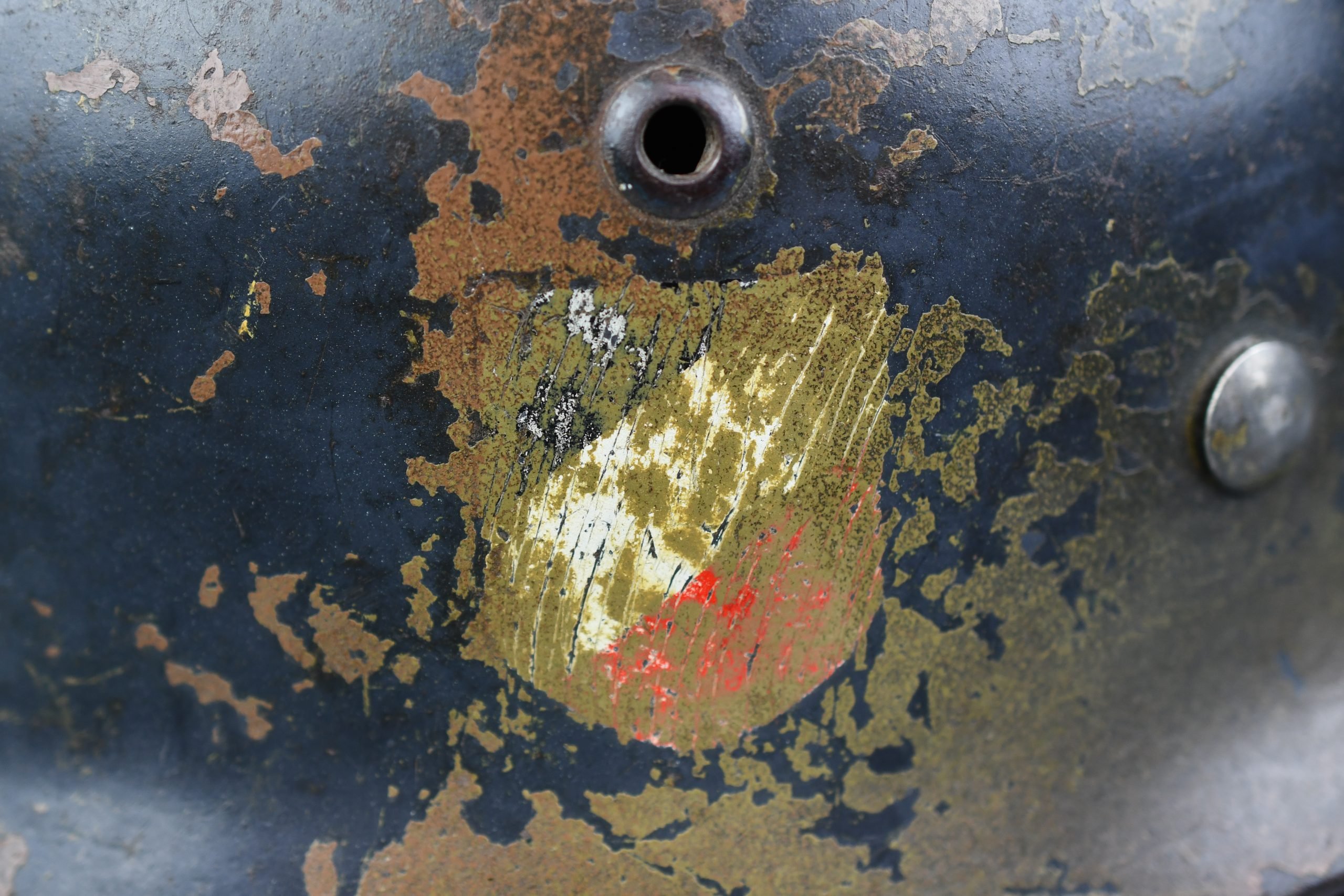 M35 Luftwaffe double decal 'Normandy' camouflage helmet SE64 1939 — image 12