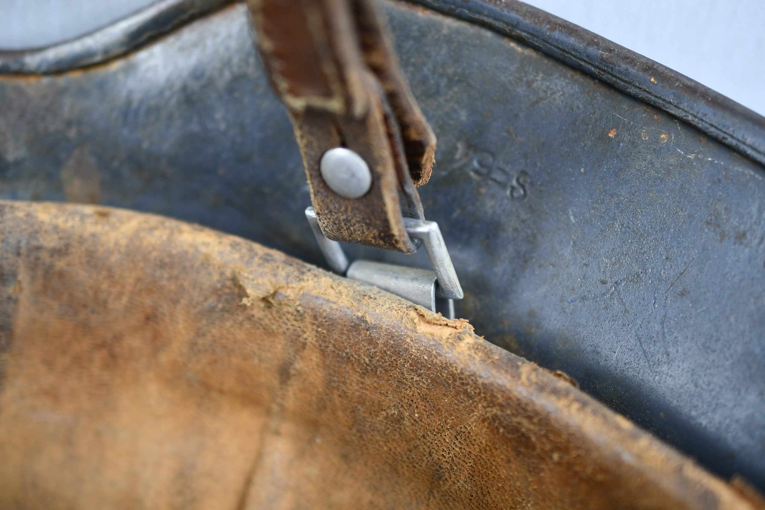 M35 Luftwaffe double decal 'Normandy' camouflage helmet SE64 1939 — image 18