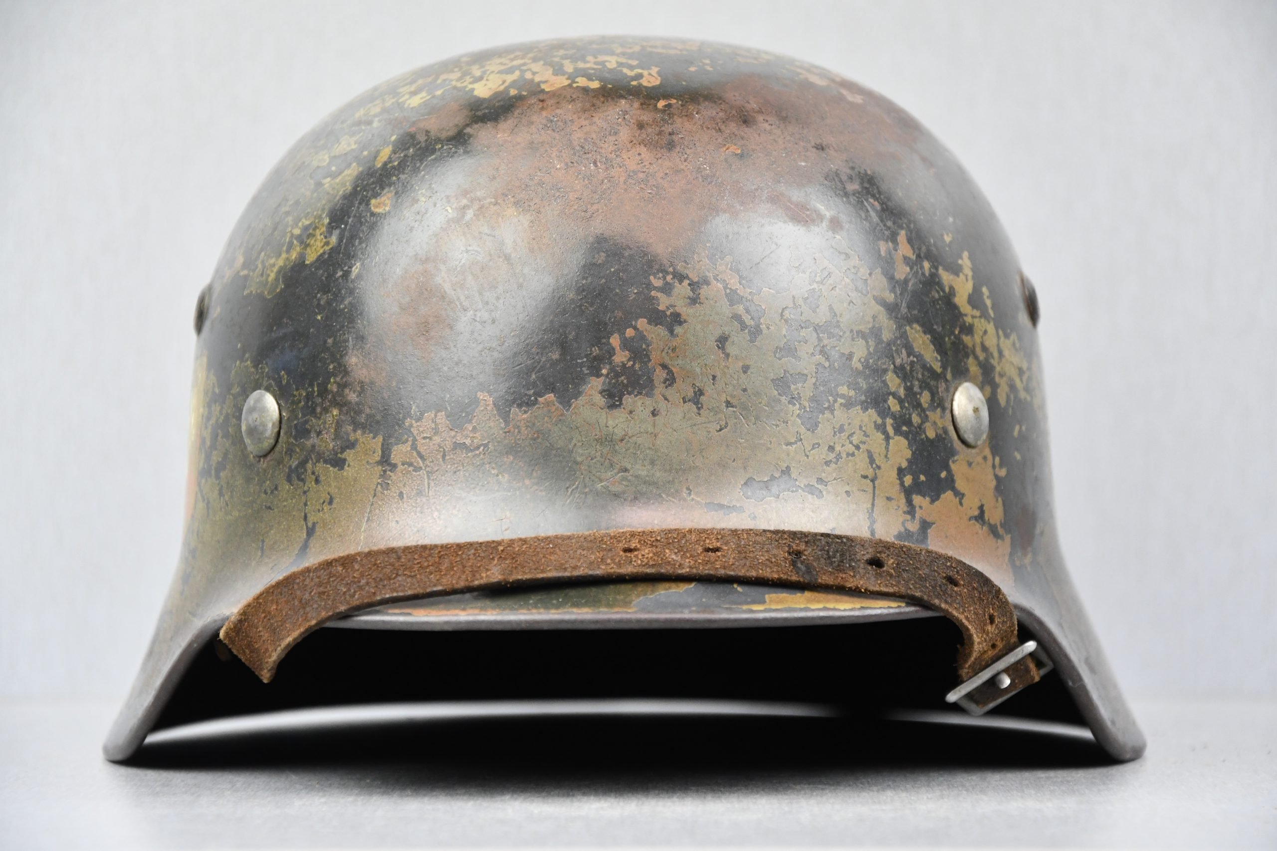 M35 Luftwaffe double decal 'Normandy' camouflage helmet SE64 1939 — image 3