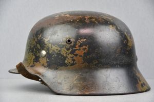 M35 Luftwaffe double decal 'Normandy' camouflage helmet SE64 1939