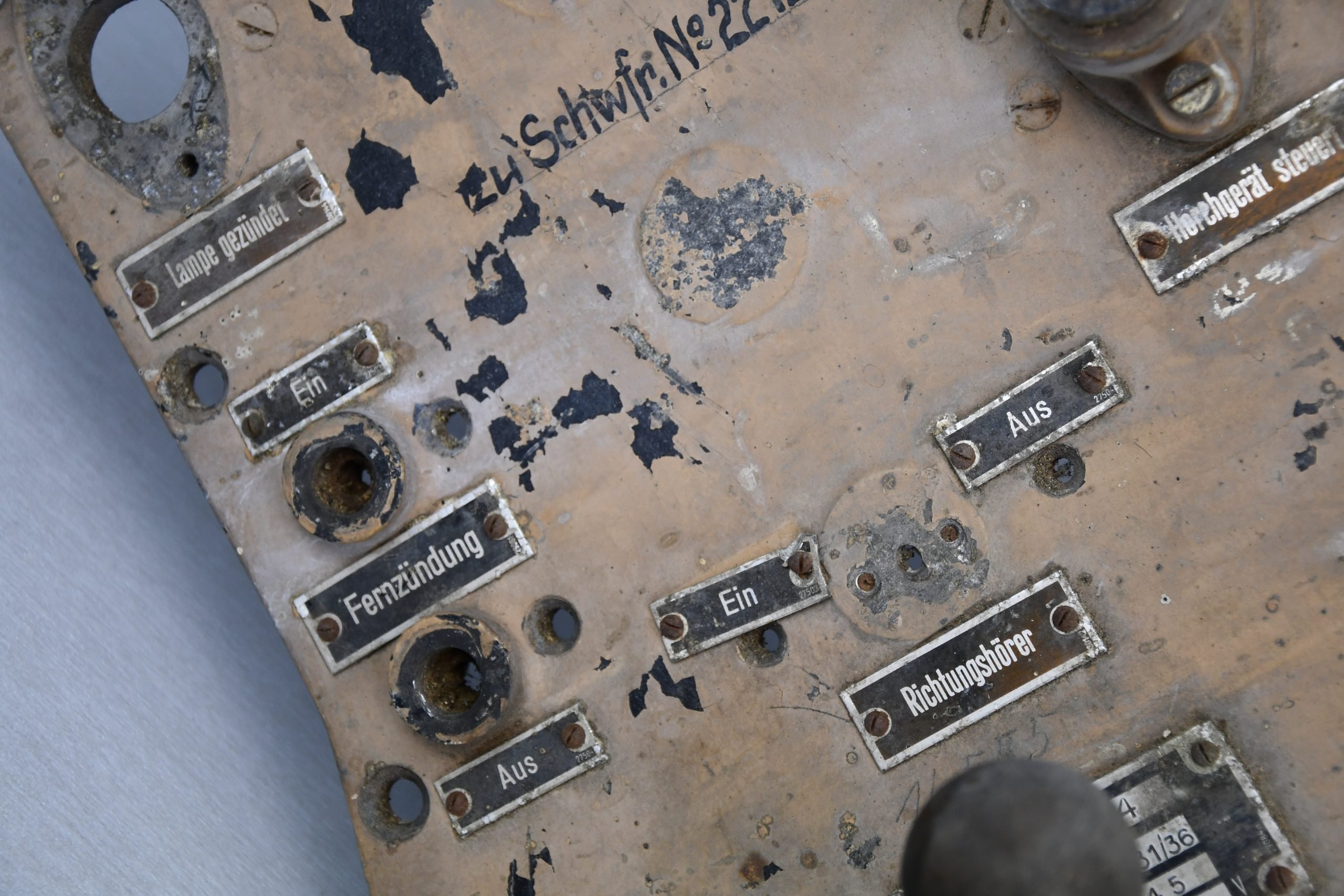 Luftwaffe anti-aircraft search light 'flakscheinwerfer' control panel by azg 1944 — image 5