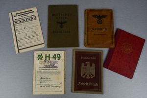 Army (Heer) Soldbuch document grouping Wachmeister 'Fritz Gunther' Artillerie-Regiment 14 …