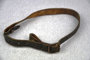 German helmet chin strap maker marked 1942