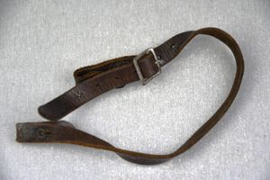 German helmet chin strap by O. Riechel 1940