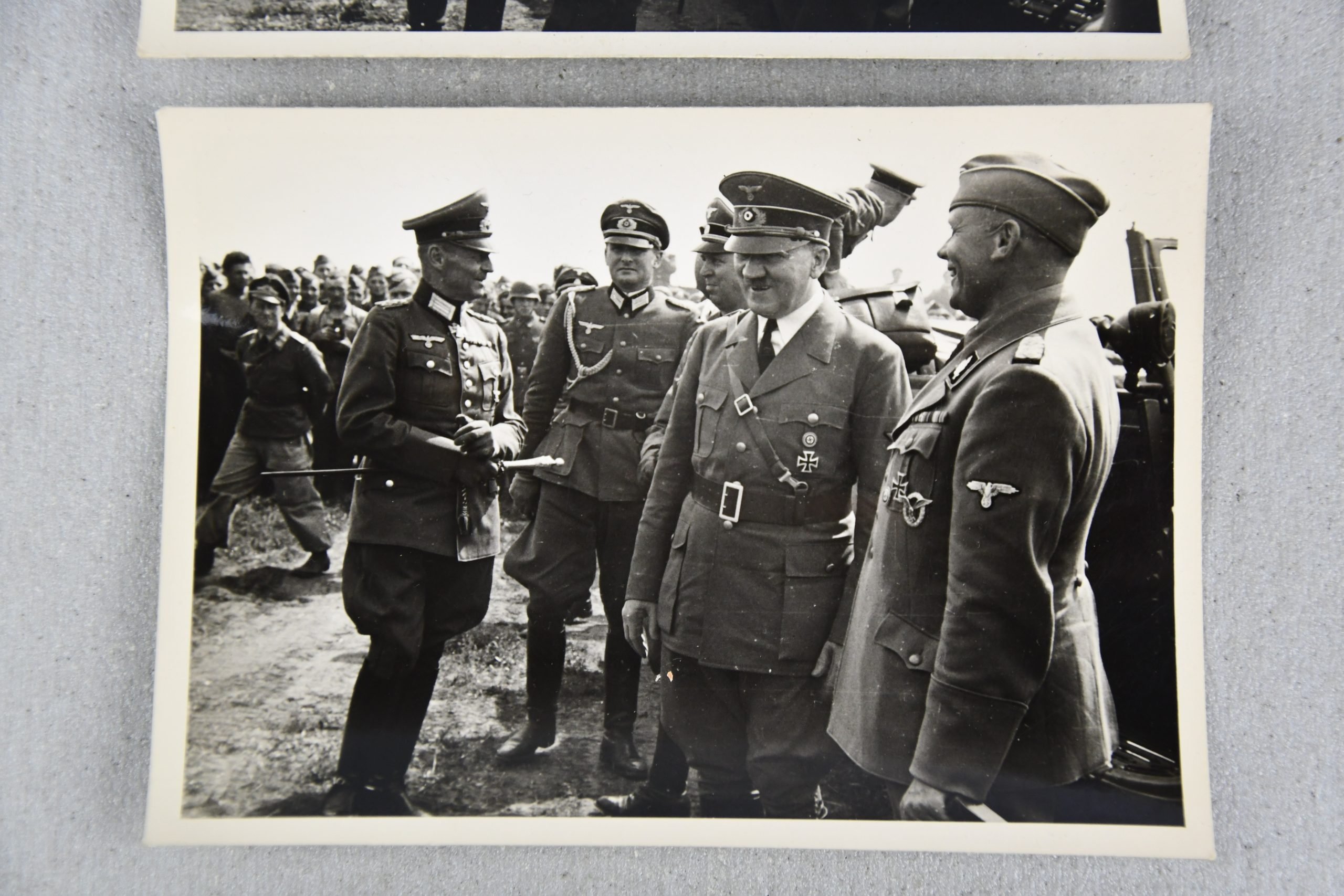 2x Original war time private photo of Adolf Hitler and Feldmarschall von Rundstedt 12,5×9 — image 2