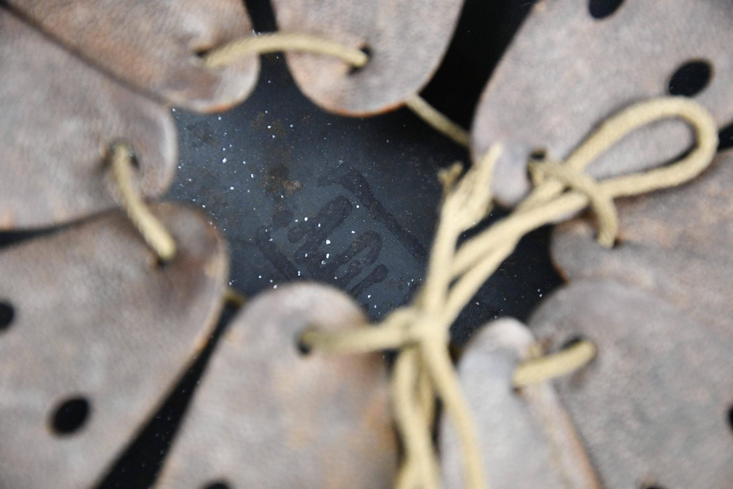 M35 Luftwaffe double decal steel helmet ET68 1939 unit marked — image 17