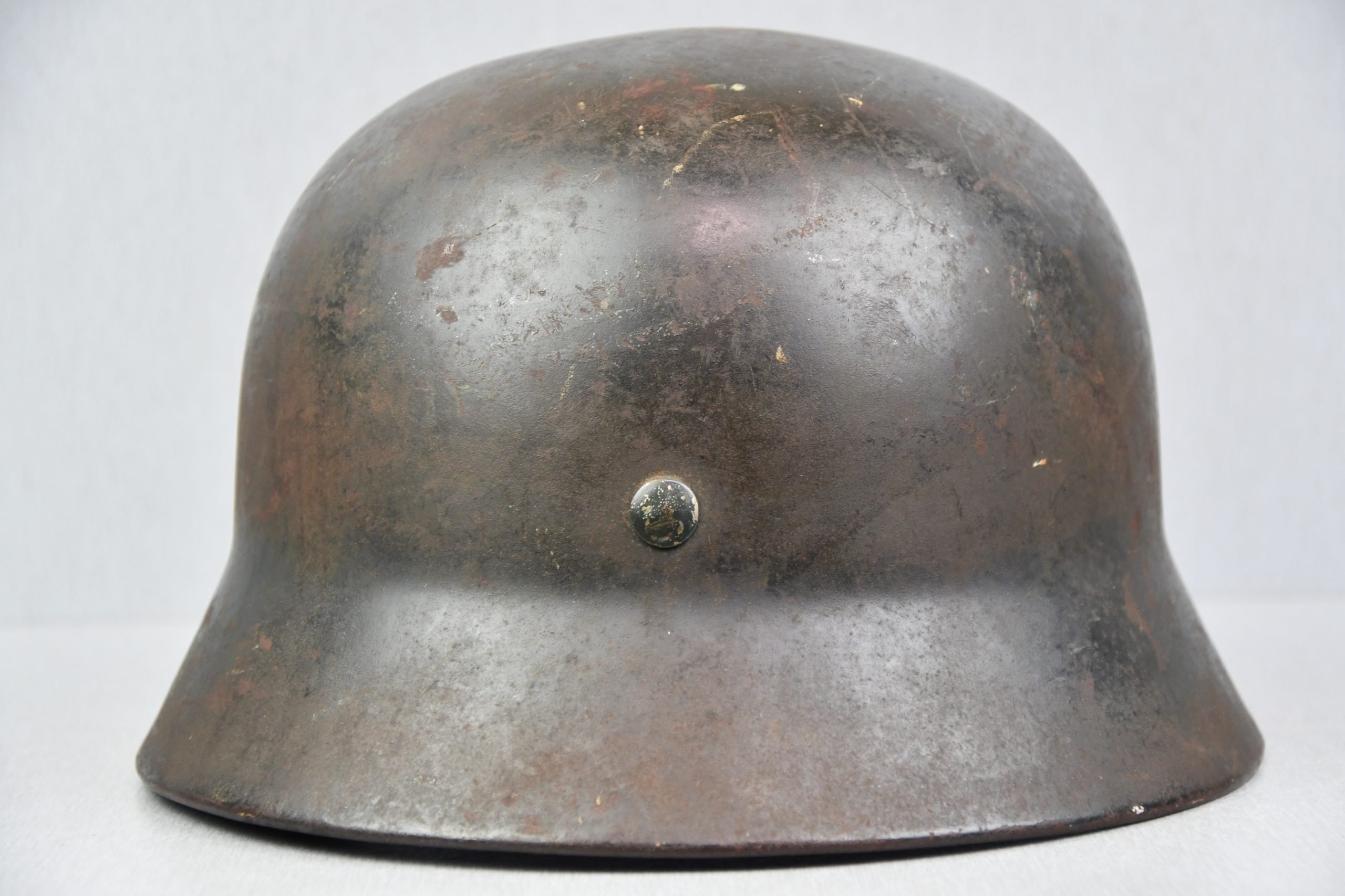 M35 Luftwaffe double decal steel helmet ET68 1939 unit marked — image 6