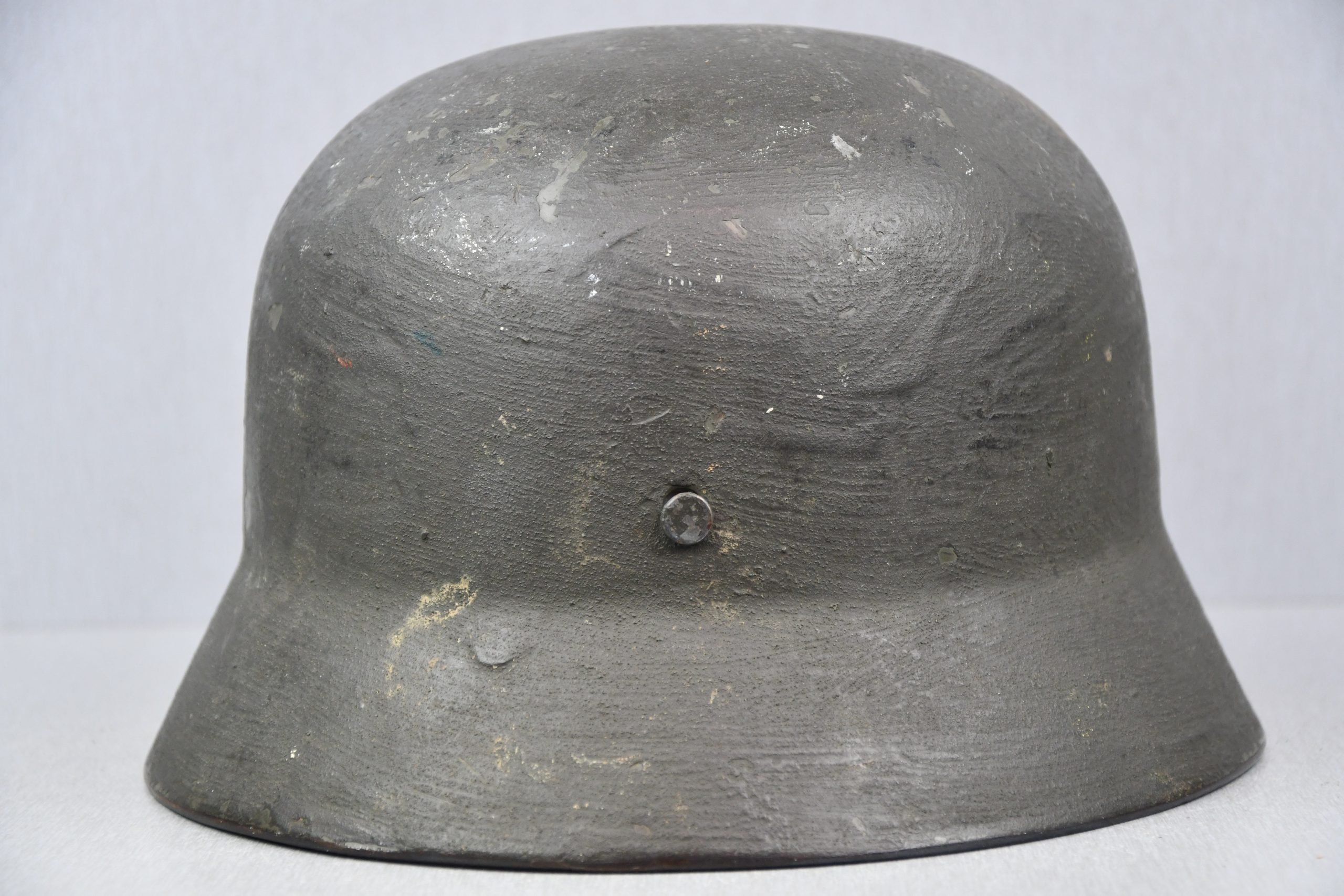M35 army (heer) single decal 'overpaint' steel helmet Q68 named and unit marked — image 5