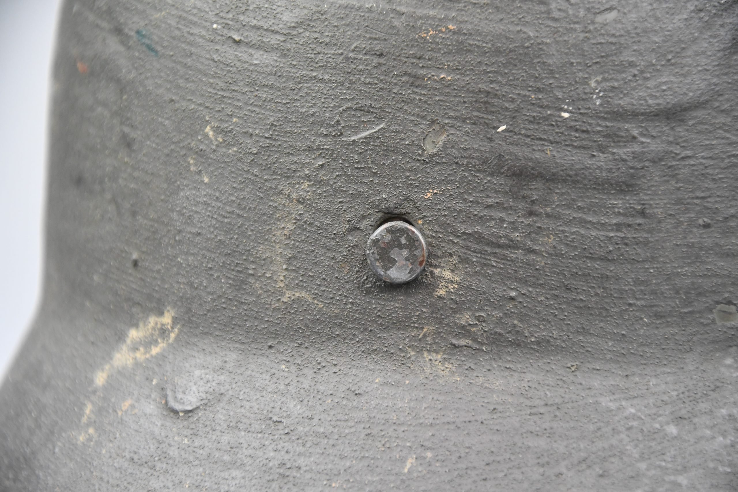 M35 army (heer) single decal 'overpaint' steel helmet Q68 named and unit marked — image 6