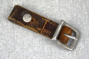 Luftwaffe chocolate brown helmet chin strap buckle part