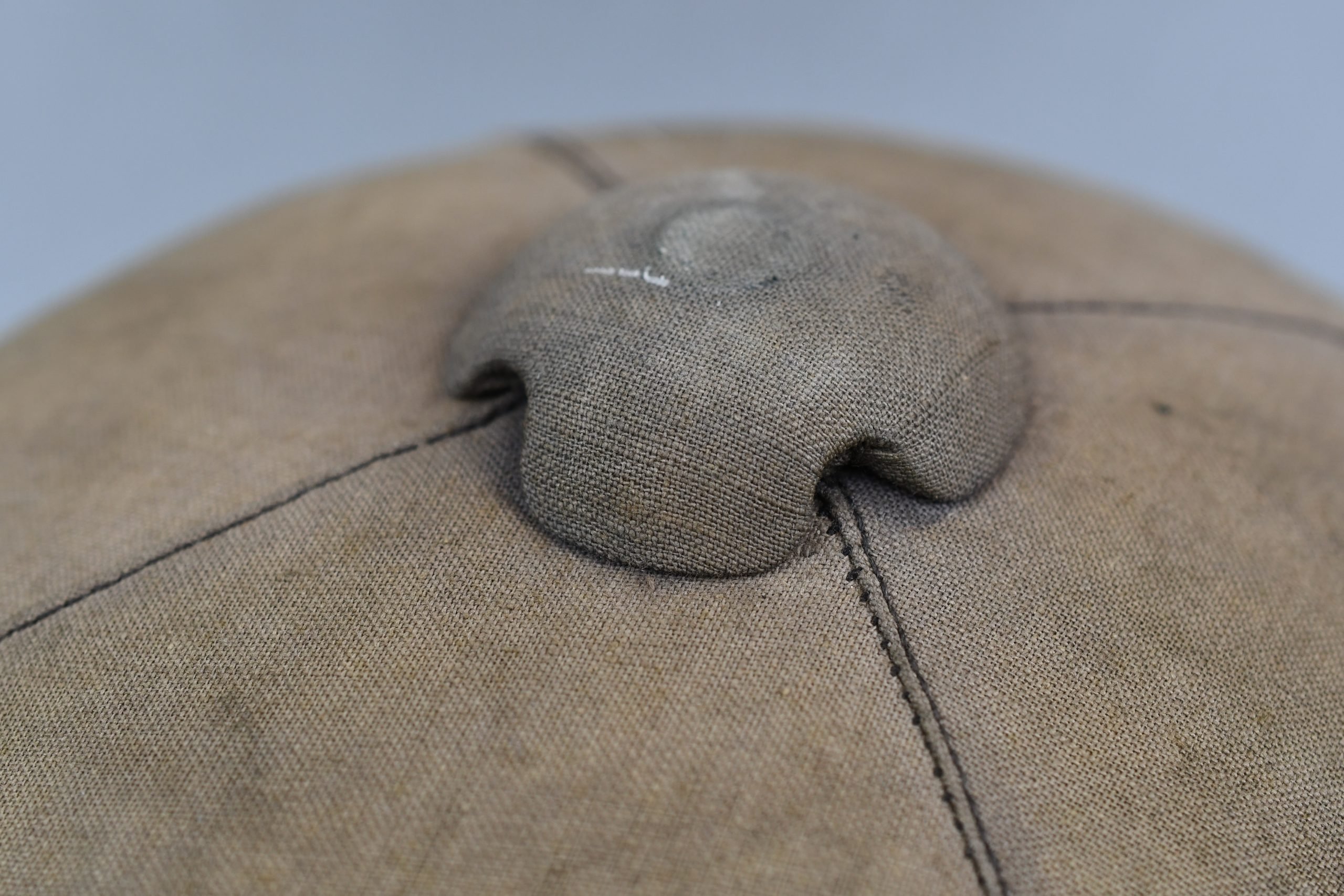 Luftwaffe 'Afrikakorps' captured sun faded 'blue' tropical pith helmet made in France — image 10