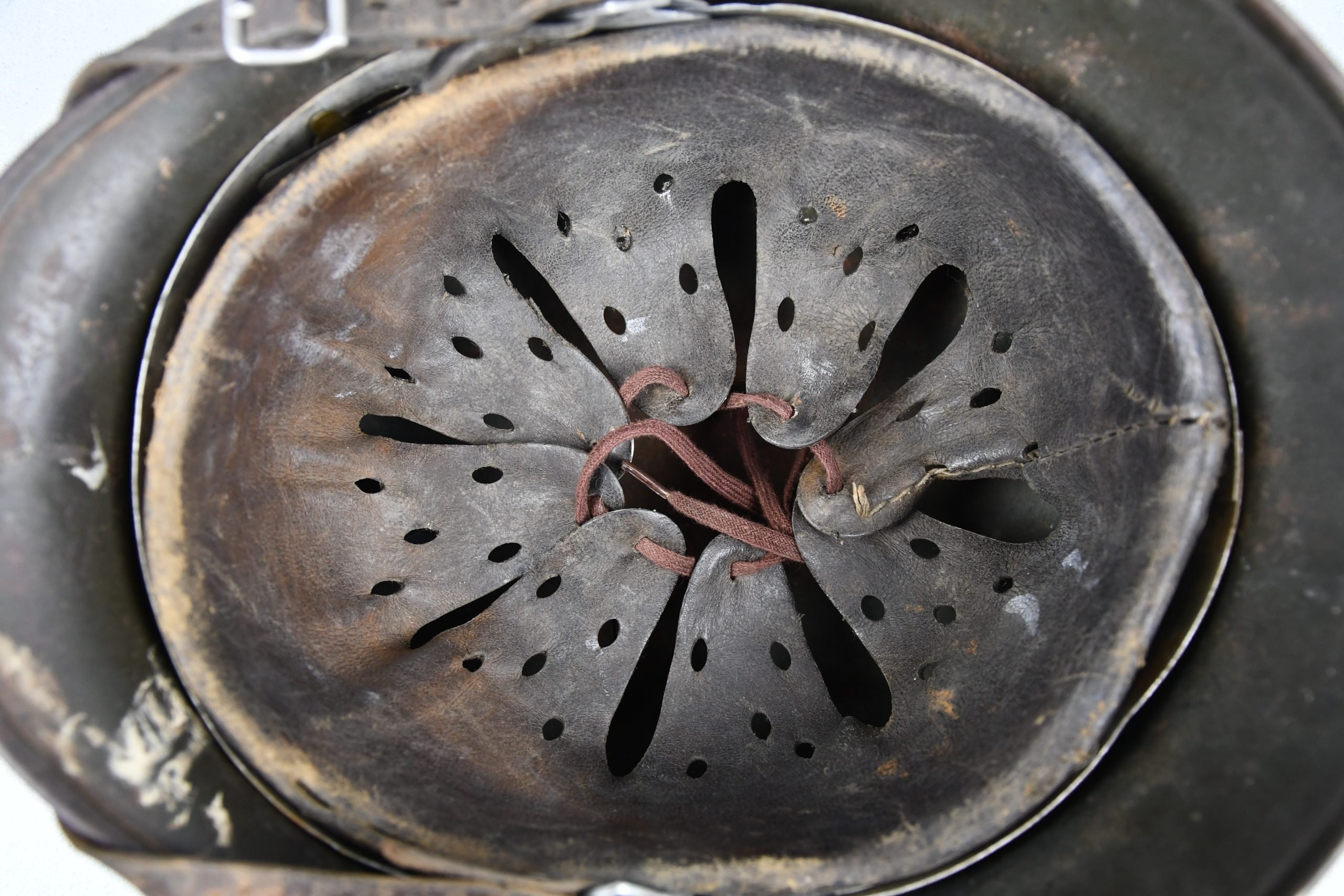 M35 army (Heer) ex-double decal 'overpaint' steel helmet Q64 — image 11