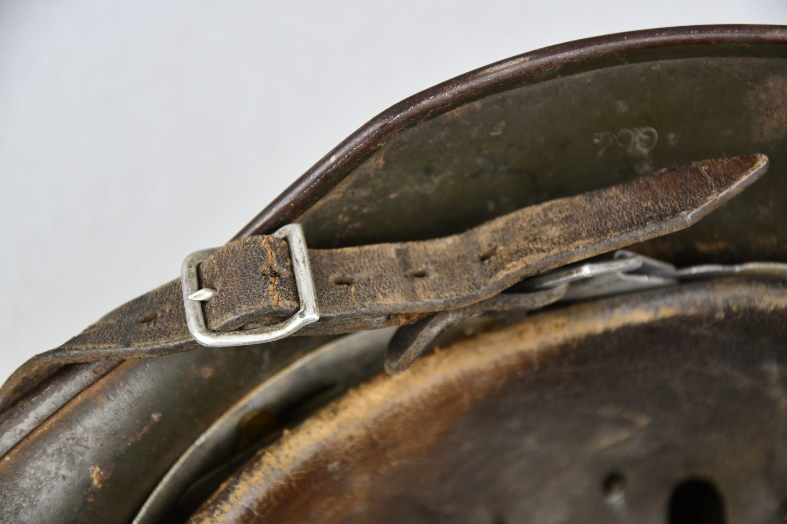 M35 army (Heer) ex-double decal 'overpaint' steel helmet Q64 — image 13