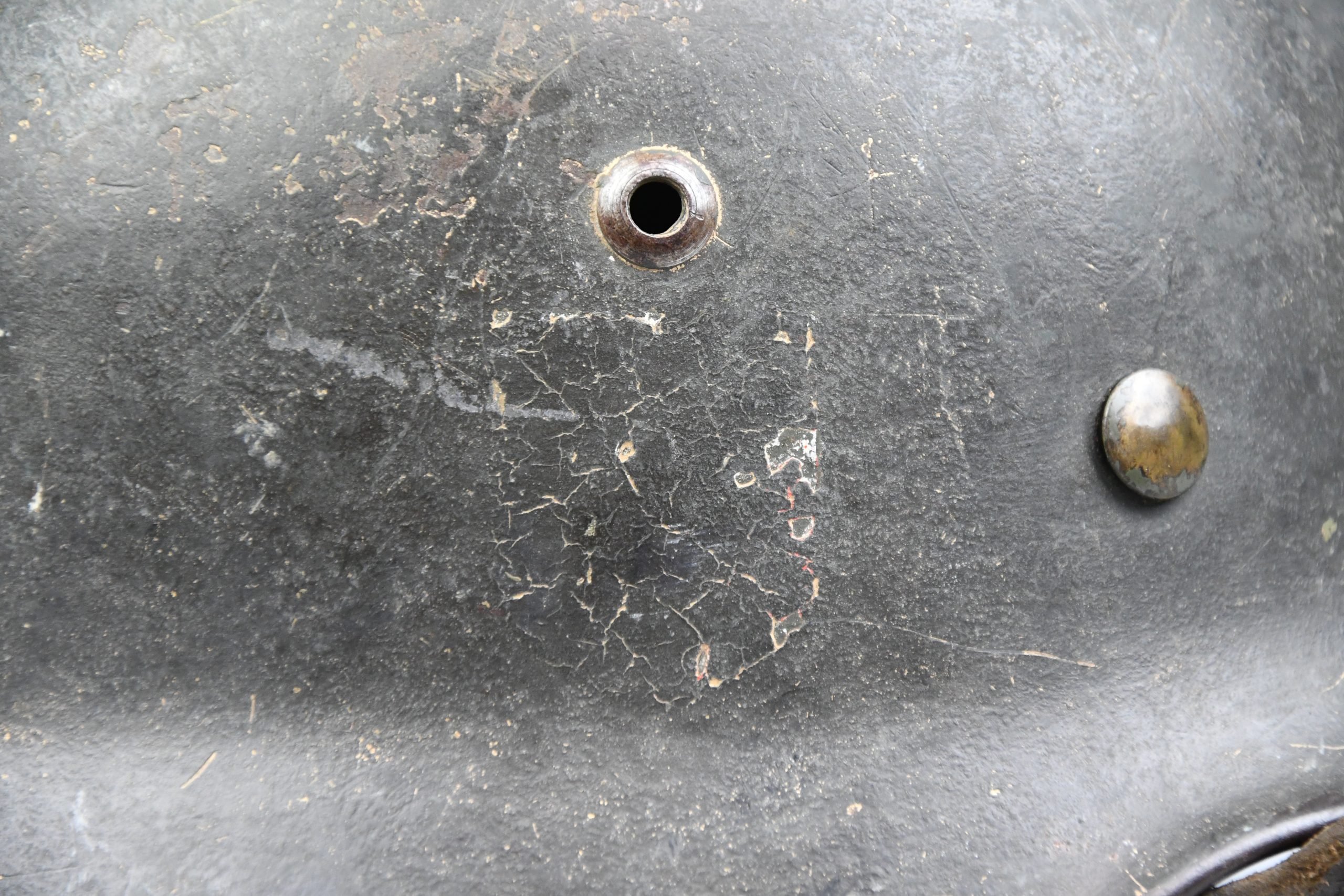 M35 army (Heer) ex-double decal 'overpaint' steel helmet Q64 — image 6