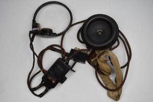 Wehrmacht panzer communication head set by ecq 1941