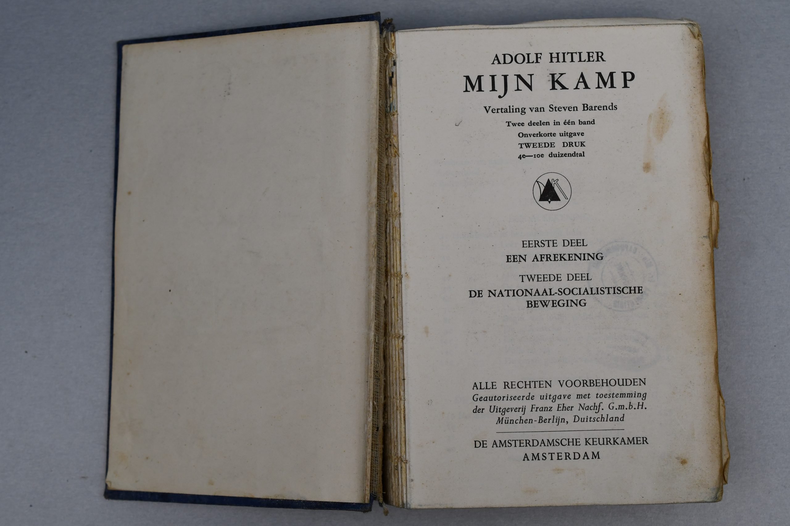 Dutch Adolf Hitler's Mein Kampf 'Mijn Kamp' printed in Amsterdam — image 7