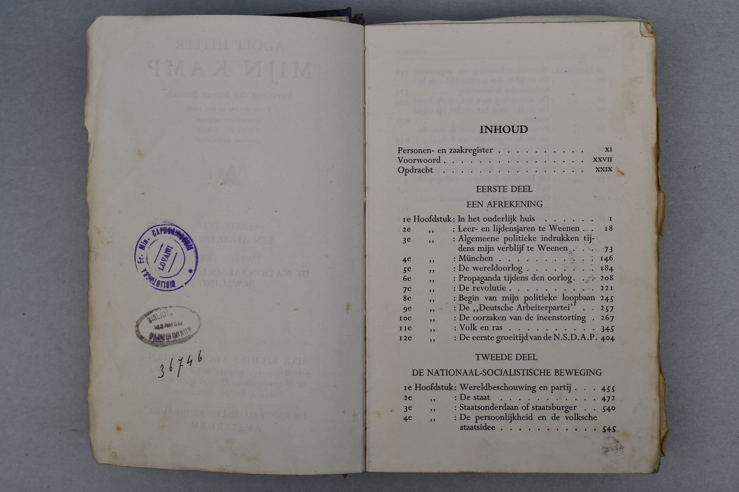 Dutch Adolf Hitler's Mein Kampf 'Mijn Kamp' printed in Amsterdam — image 8