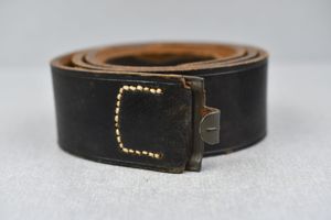 MINT Wehrmacht leather equipment belt with RBNr.