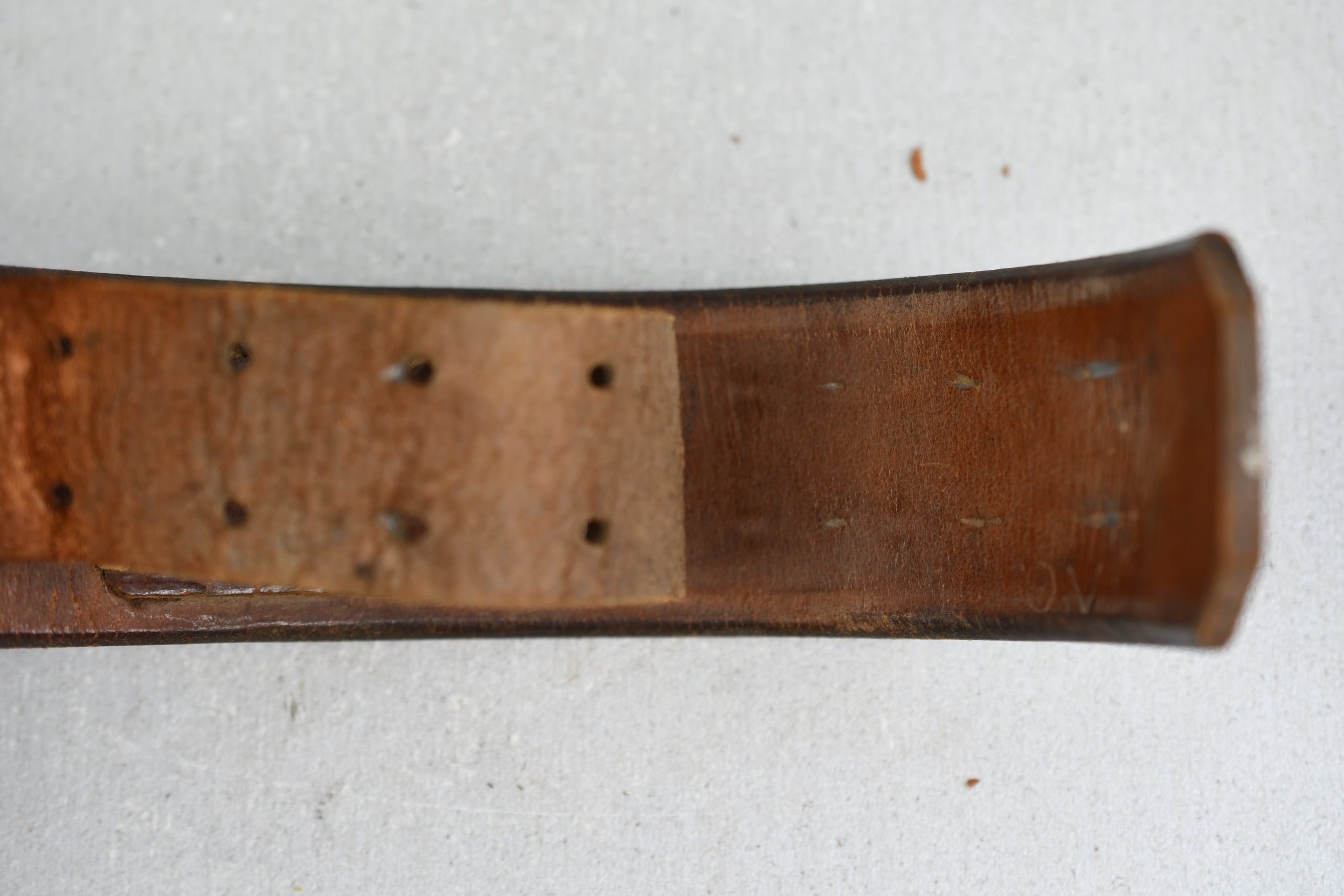 Early Wehrmacht equipment belt with aluminum hook by Karl Kuhne 1938 — image 6