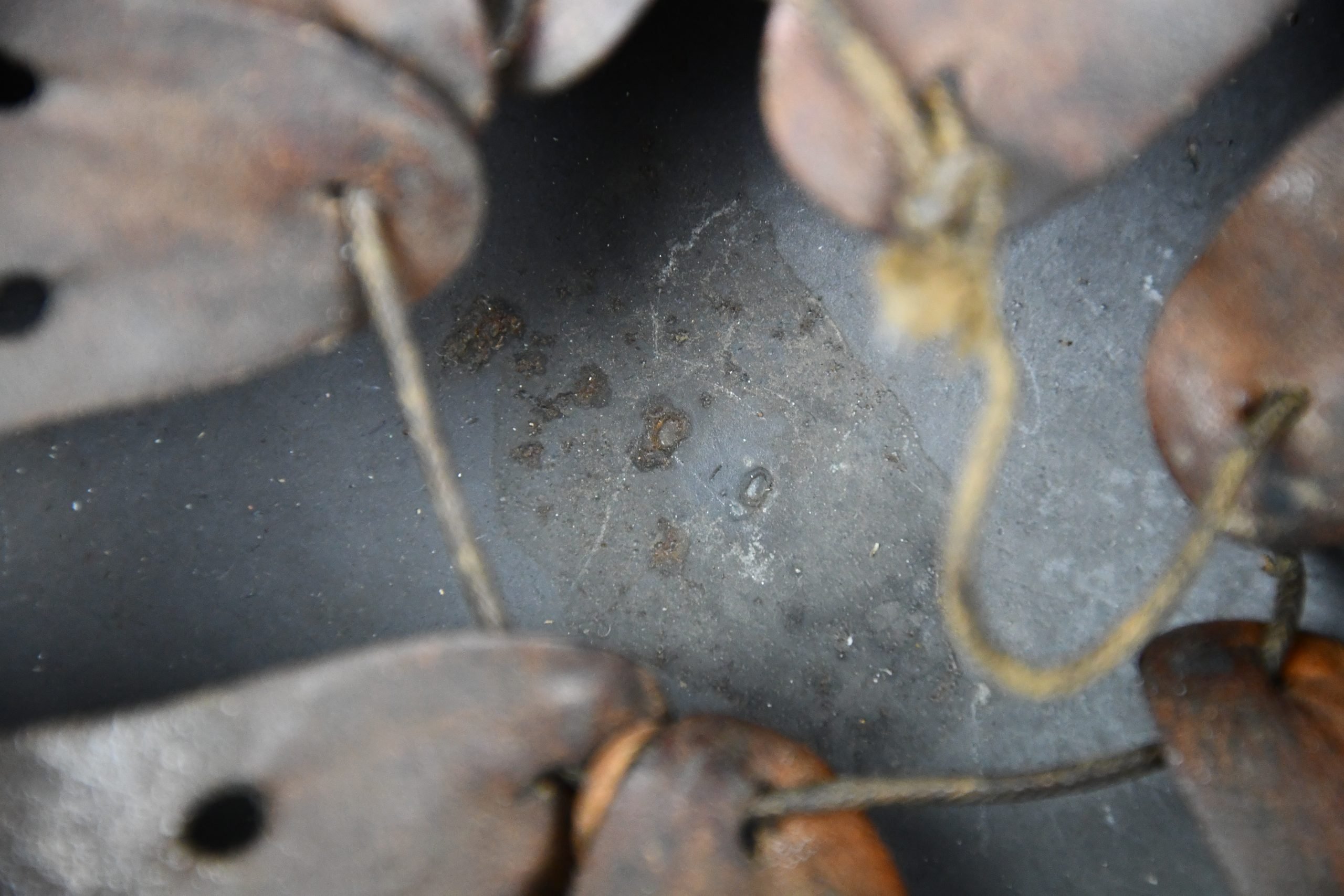 RARE M16 Luftwaffe 'transitional' double decal steel helmet — image 13